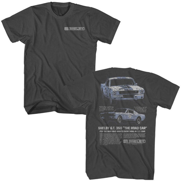 CARROLL SHELBY GT 350 TWO ANGLES F B S ***F&B*** T-Shirt in Smoke