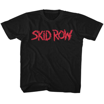 SKID ROW RED LOGO TODDLER 2T T-Shirt in Black