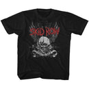 SKID ROW SKUL AND WINGS TODDLER 2T T-Shirt in Black