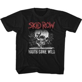 SKID ROW GRAFFITI GONE WILD TODDLER 2T T-Shirt in Black