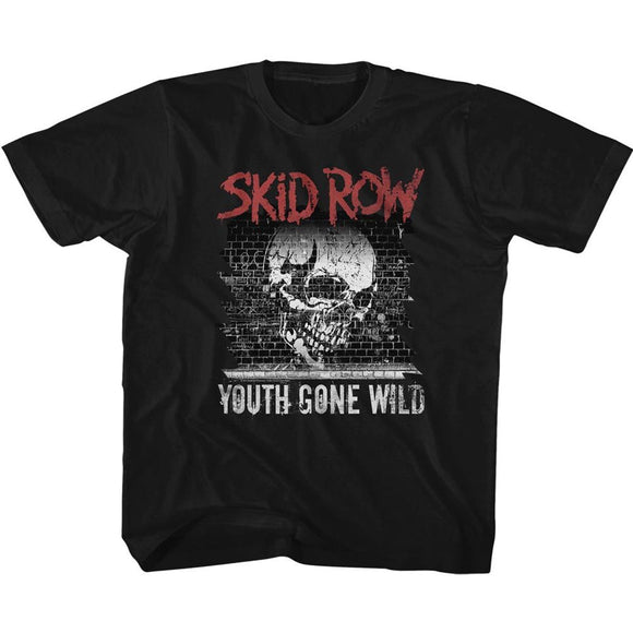 SKID ROW GRAFFITI GONE WILD TODDLER 2T T-Shirt in Black