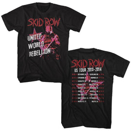 SKID ROW UWR TOUR 2013 14 S ***F&B*** T-Shirt in Black