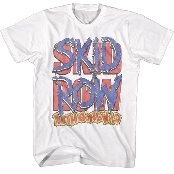 SKID ROW LOGO AND YGW S T-Shirt in White
