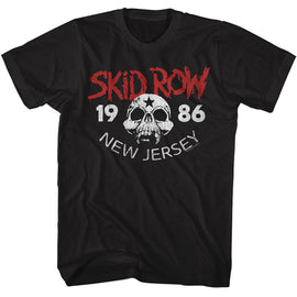 SKID ROW NEW JERSEY 86 S T-Shirt in Black