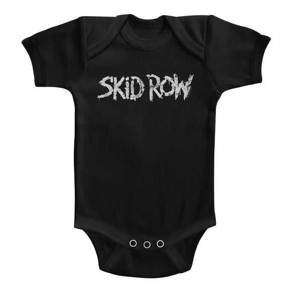 SKID ROW WHITISH LOGO INFANT 6M T-Shirt in Black