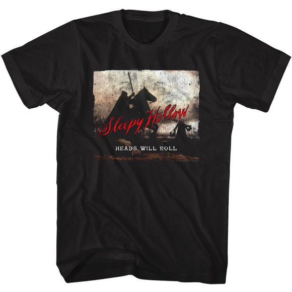 SLEEPY HOLLOW HEADS WILL ROLL S T-Shirt in Black