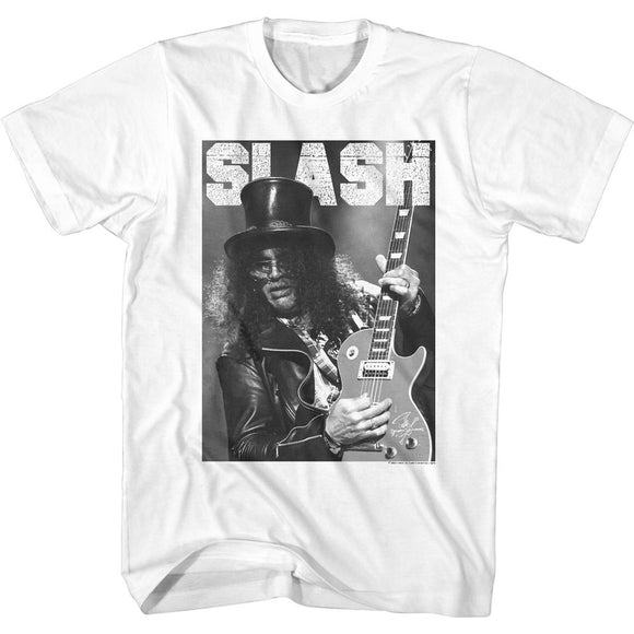 SLASH GRAY SCALE S T-Shirt in White