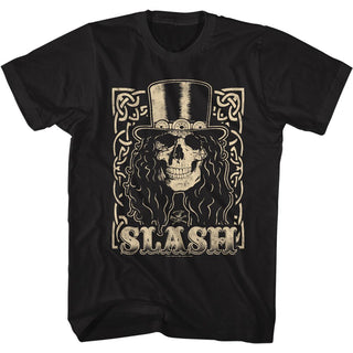 Slash Slash Skull Cream Adult T-Shirts