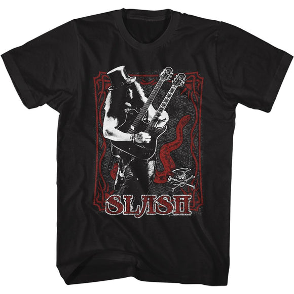 SLASH TWO IN ONE S T-Shirt in Black