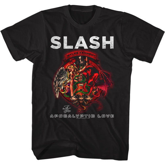 SLASH APOCOLYPTIC LOVE S T-Shirt in Black