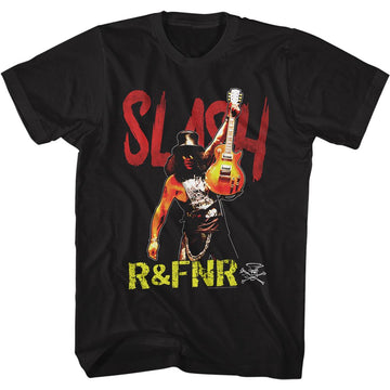 SLASH R AND FNR S T-Shirt in Black