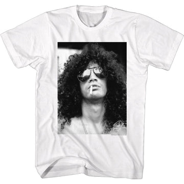 SLASH W/CIG BIG S T-Shirt in White