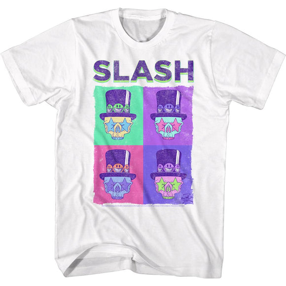 SLASH SKULL BOXES S T-Shirt in White