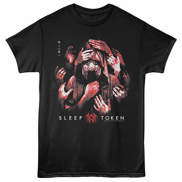 Sleep Token Grabbing Hands Black Adult T-Shirt
