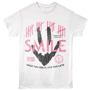 SMILE PASS IT ON S T-Shirt in White