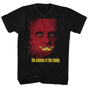 SILENCE OF THE LAMBS POSTER S T-Shirt in Black