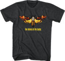 SILENCE OF THE LAMBS MOTH S T-Shirt in Black Heather