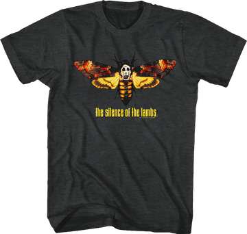 SILENCE OF THE LAMBS MOTH S T-Shirt in Black Heather