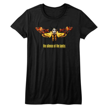 SILENCE OF THE LAMBS MOTH LADIES S T-Shirt in Black