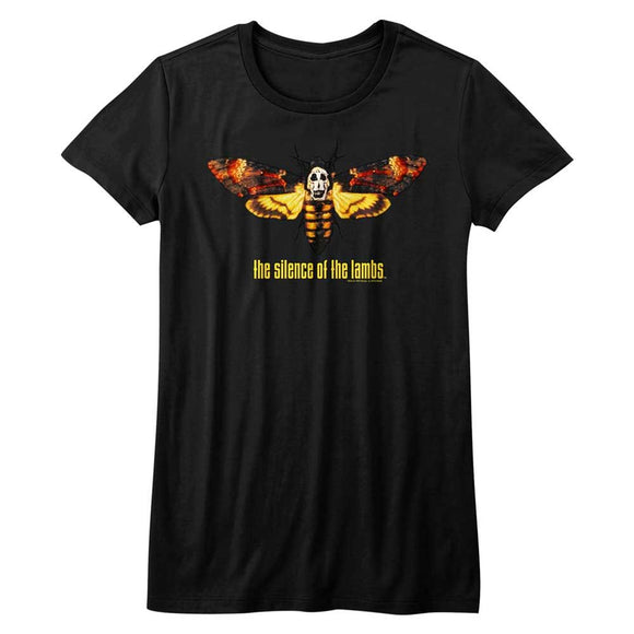 SILENCE OF THE LAMBS MOTH LADIES S T-Shirt in Black