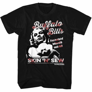 SILENCE OF THE LAMBS SKINSEW S T-Shirt in Black