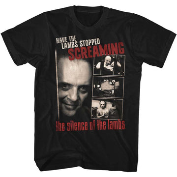 SILENCE OF THE LAMBS SCREAMING S T-Shirt in Black