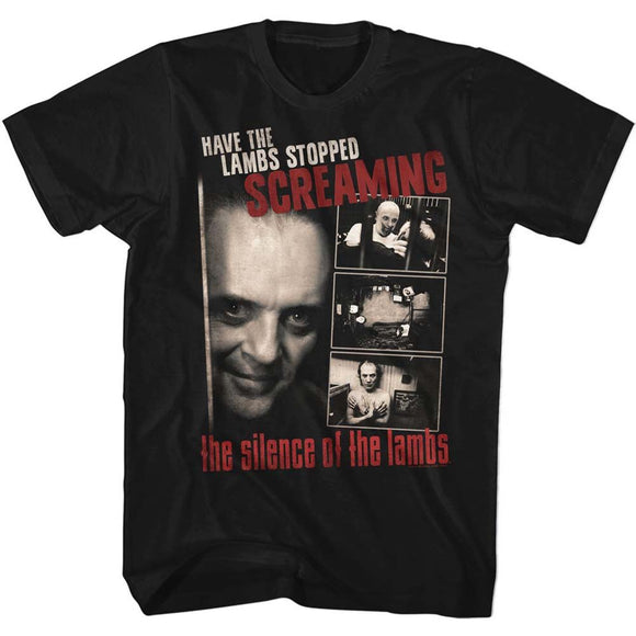 SILENCE OF THE LAMBS SCREAMING S T-Shirt in Black