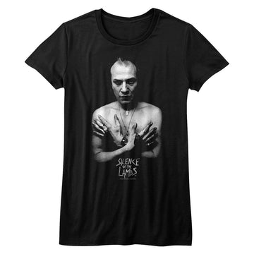 SILENCE OF THE LAMBS GLAM SHOT LADIES S T-Shirt in Black