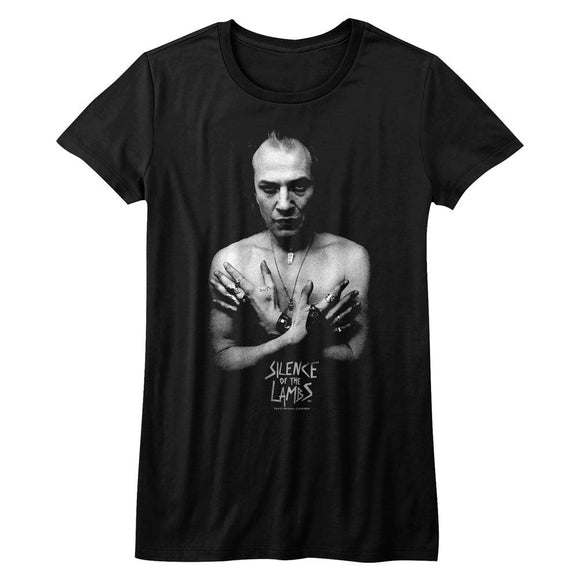 SILENCE OF THE LAMBS GLAM SHOT LADIES S T-Shirt in Black