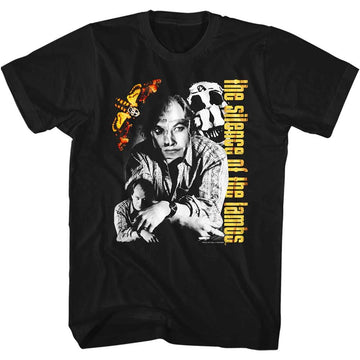 SILENCE OF THE LAMBS BUFFALO BILL COLLAGE S T-Shirt in Black