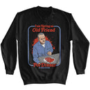 SILENCE OF THE LAMBS SOL FOR DINNER BLUE BORDER L/S S T-Shirt in Black