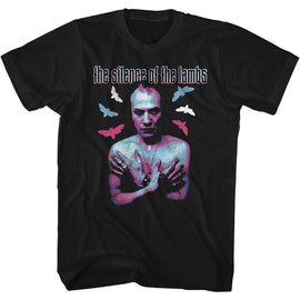 SILENCE OF THE LAMBS BILL NEON COLORS S T-Shirt in Black