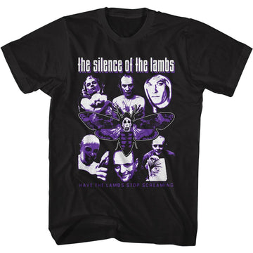 SILENCE OF THE LAMBS COLLAGE S T-Shirt in Black