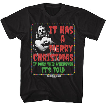 SILENCE OF THE LAMBS IT HAS A MERRY CHRISTMAS S T-Shirt in Black