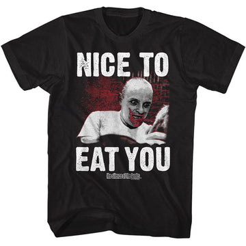 SILENCE OF THE LAMBS SILENCE NICE TO EAT YOU S T-Shirt in Black