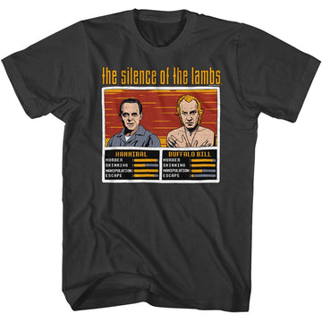 SILENCE OF THE LAMBS SILENCE HANNIBAL VS BILL S T-Shirt in Smoke