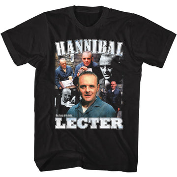 SILENCE OF THE LAMBS SILENCE OF THE LAMB SILENCE HANNIBAL LECTER T-Shirt in Black