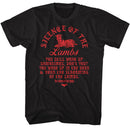SILENCE OF THE LAMBS SILENCE OF THE LAMB SILENCE ALMB S T-Shirt in Black