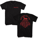 SILENCE OF THE LAMBS SILENCE OF THE LAMB SILENCE LAMB FRONT AND T-Shirt in Black