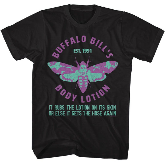 SILENCE OF THE LAMBS SILENCE BODY LOTION S T-Shirt in Black