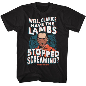 SILENCE OF THE LAMBS SOL WAVY LAMBS TEXT S T-Shirt in Black