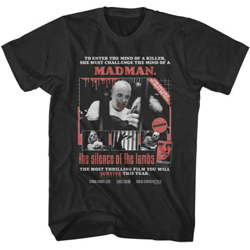 SILENCE OF THE LAMBS SOL HOME VIDEO POSTER S T-Shirt in Smoke
