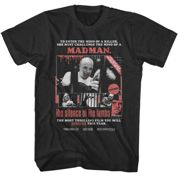SILENCE OF THE LAMBS SOL HOME VIDEO POSTER S T-Shirt in Smoke