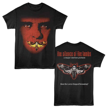 SILENCE OF THE LAMBS SOL FACE W MOTH F B ***F&B*** S T-Shirt in Black
