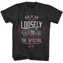 38 SPECIAL HOLD ON LOOSELY S T-Shirt in Black Heather