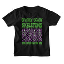 SPOOKY SCARY SKELETONS SSS CHECKERS TODDLER 2T T-Shirt in Black