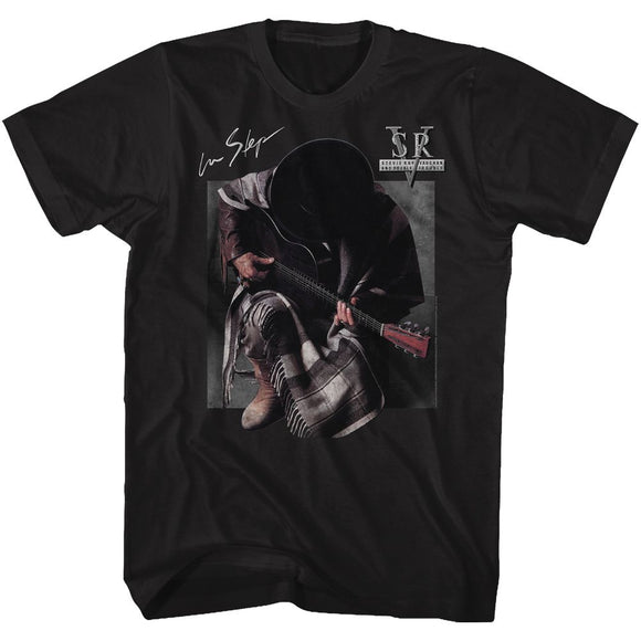 STEVIE RAY VAUGHAN IN STEP S T-Shirt in Black
