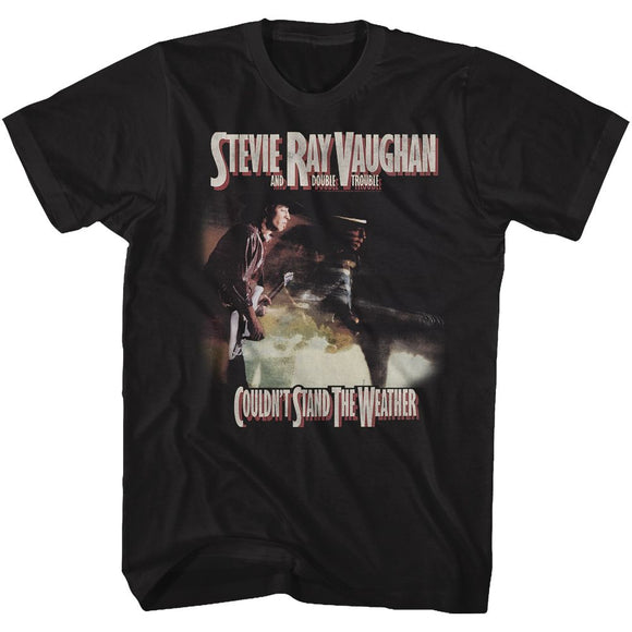 STEVIE RAY VAUGHAN COULDNT STAND THE WEATHER S T-Shirt in Black