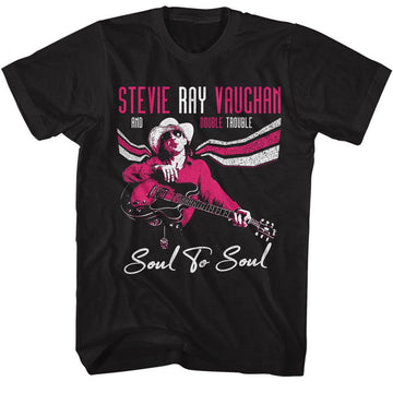 STEVIE RAY VAUGHAN SOUL TO SOUL S T-Shirt in Black