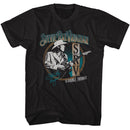STEVIE RAY VAUGHAN SRV AND DOUBLE TROUBLE S T-Shirt in Black
